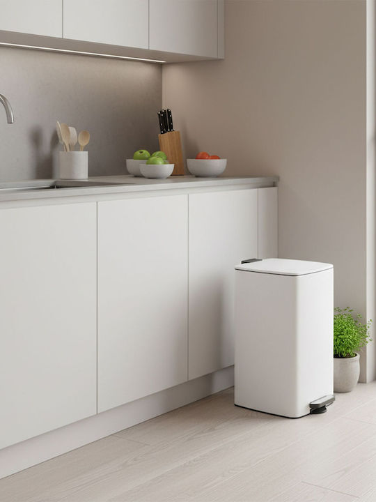 Relaxdays Kunststoff Badezimmer Behälter 30lt Weiß