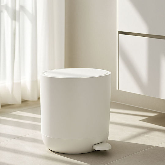 Relaxdays Coș De Baie Din Plastic 7l Alb