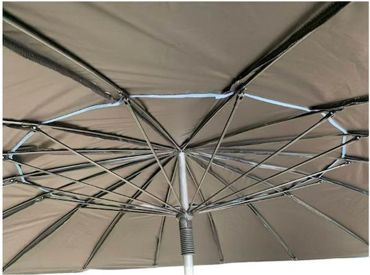 Hupa Mistral Blackout Beach Umbrella Diameter 2.4m With UV Protection Light Blue