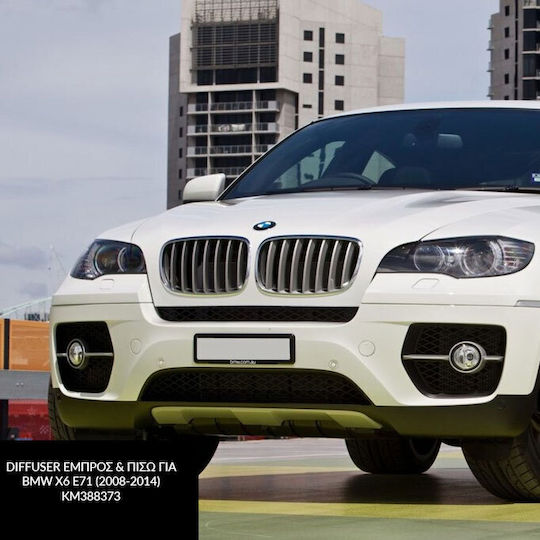 Diffuser Εμπρος & Πισω Bmw X6 E71 2008-2014 Ανοξειδωτο Ατσαλι
