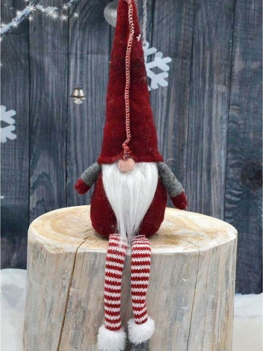 Saska Garden Weihnachtsfigur Aus Kunststoff Zwerg Rot