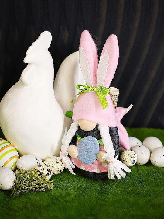 Saska Garden Weihnachtsfigur Aus Kunststoff Zwerge Rosa Höhe 20cm