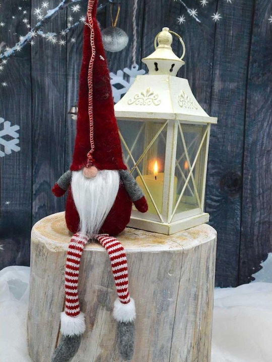 Saska Garden Weihnachtsfigur Aus Kunststoff Zwerg Rot