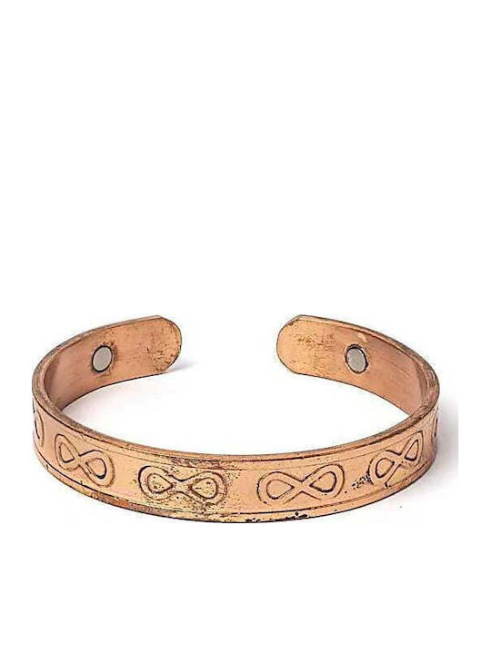 Copper Bracelet Χάλκινο Magnetic Infinity Bracelet Dimensions 7x1cm