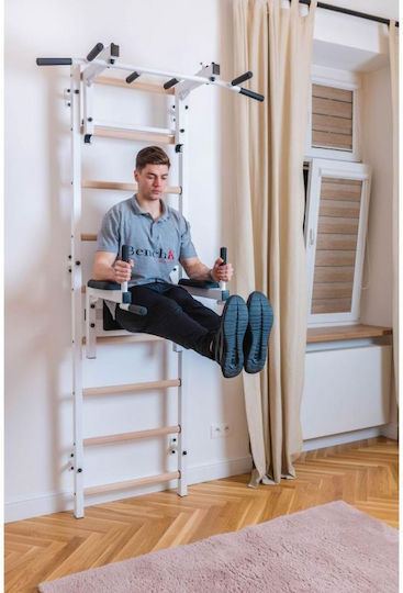 Gymnastic Ladder Adjustable Bar Handle Benchk 732w Black