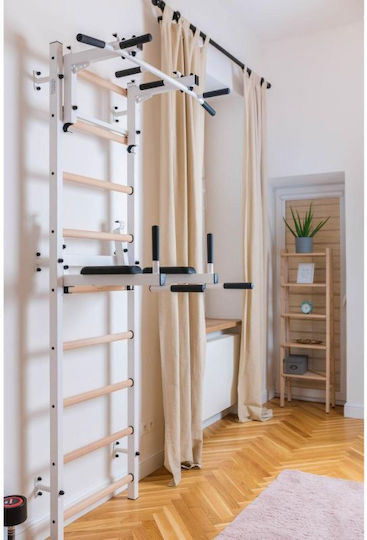 Gymnastic Ladder Adjustable Bar Handle Benchk 732w Black