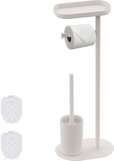 Relaxdays Set Accesorii Baie Metalic Alb Relaxdays Set Accesorii Baie Metalic Alb