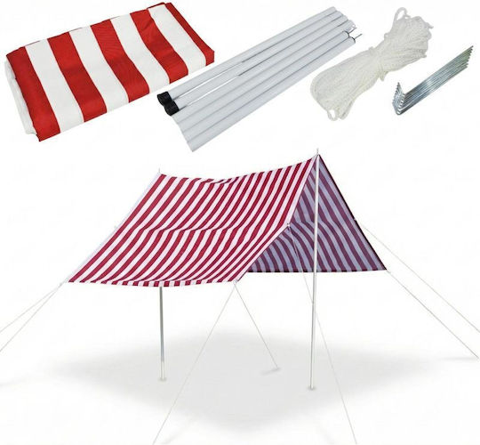 Progarden Summer Pool Tent Red for 4 People 297x170x170cm