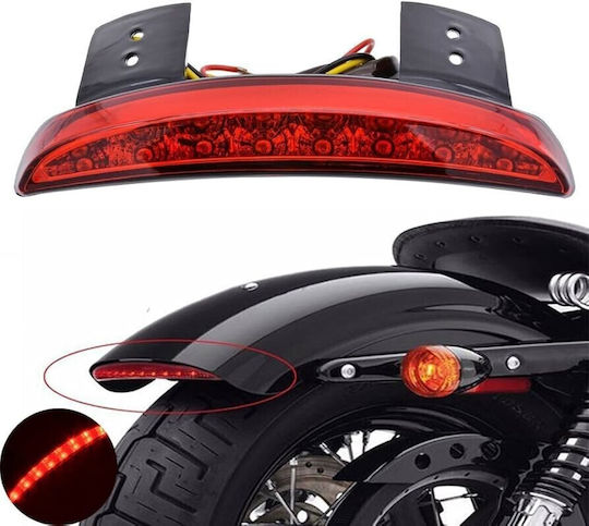 Harley Davidson XL Iron 72 48 Nightster '04 '21 Alle Sportster Kurzes Fender Rotes Chopped Fender Edge Led Rücklicht Rote Linse