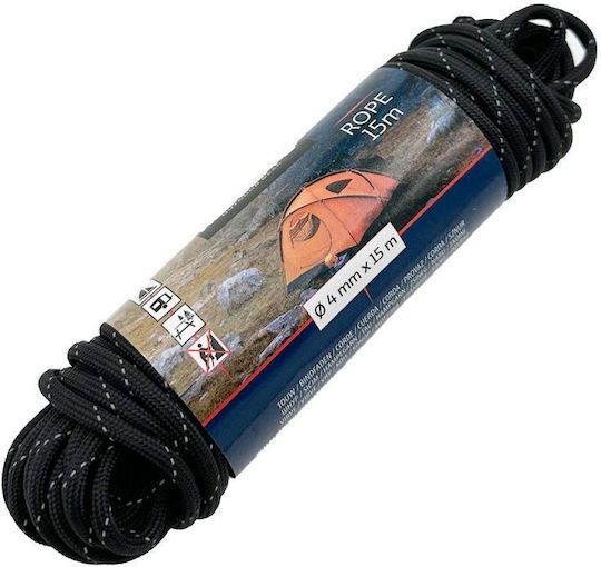 Redcliffs Σχοινί Διαμέτρου 50mm με Μήκος 1m Μαύρο