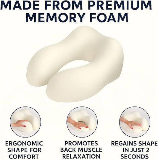 Ταξιδιού Μαξιλαράκι Ταξιδίου Memory Foam Μπλε