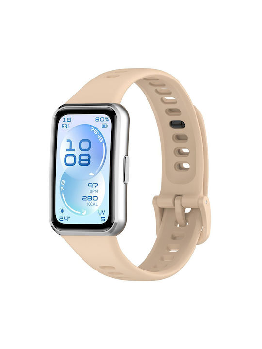 Techsuit Silikon Tragbare Bänder Beiges (Huawei Band 11)