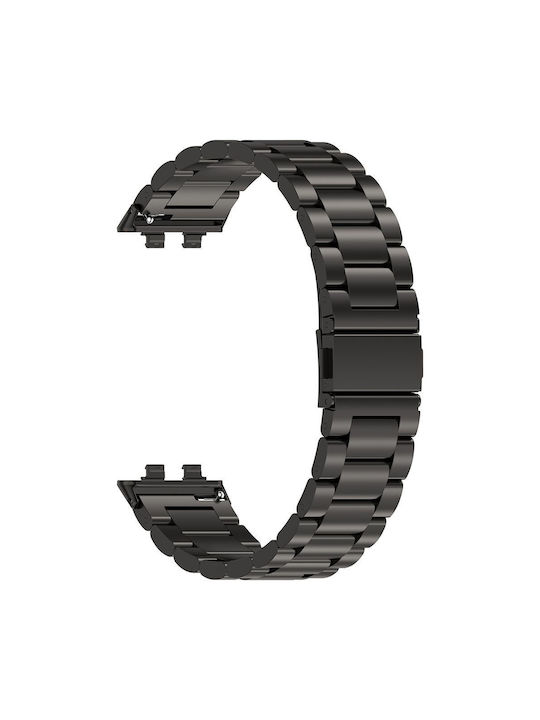 Techsuit Tragbare Bänder Rostfreier Stahl Schwarz Huawei Band 11