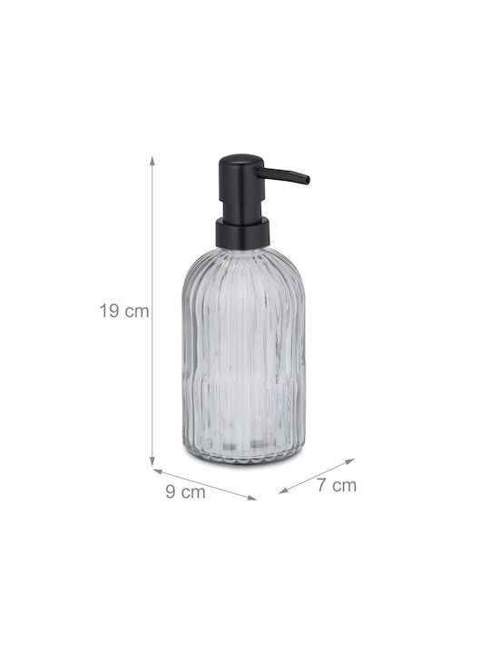 Relaxdays Dozator De Bucătărie Din Sticlă Transparent 400ml