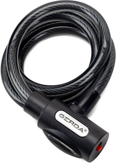 Gerda Flex 1200/12v Bicycle Lock Black