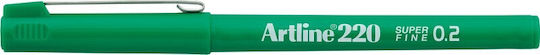 Artline Liner Artline 220 0.2mm Vârf Din Fetru Verde