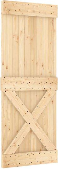 Ușă Glisantă Natural Alb 80 X 210 Cm 3444964 Maro