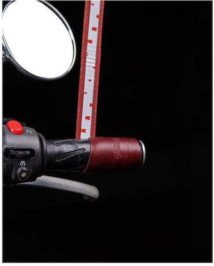 Tripmachine Leder Lenkergriff Umschläge Kirsche Rote