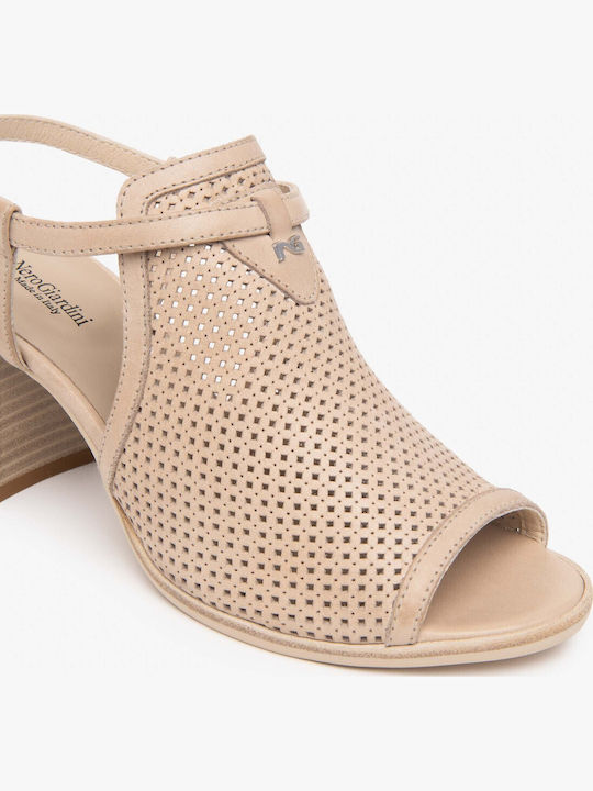 Damen Sandalen Gelbe Leder