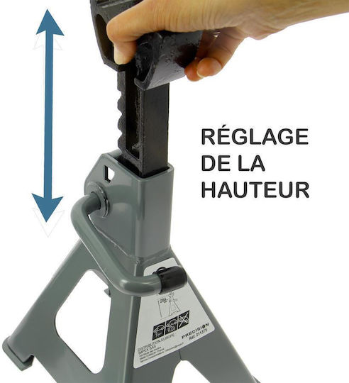 Precision Set Car Support Stands Lifting Capacity Up To 3 Tons 2 Pieces 211375