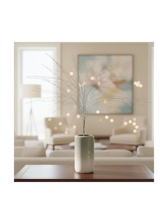 Dekorative Künstliche Frühling Zweigstelle 117cm Silber Grau Silber