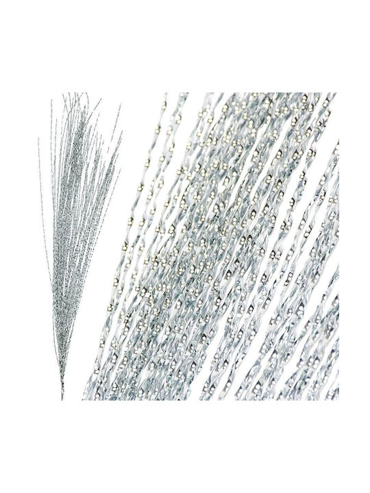 Dekorative Künstliche Frühling Zweigstelle 117cm Silber Grau Silber
