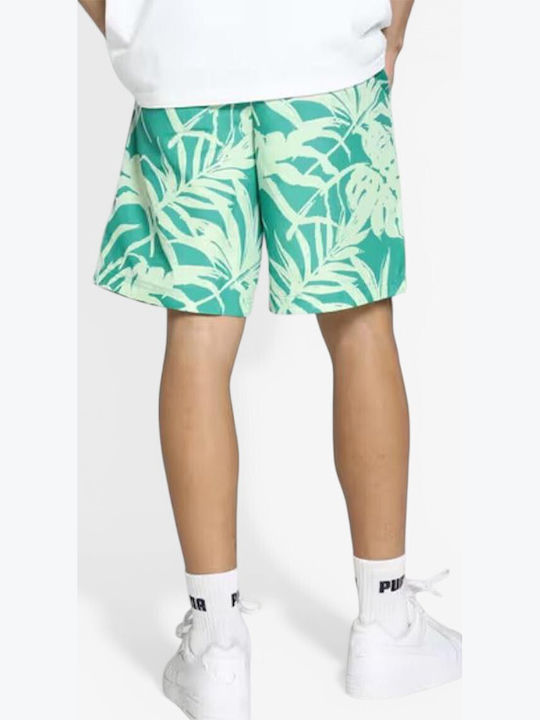 Essentials+ Bermude Sport Bărbătești Verde/Alb