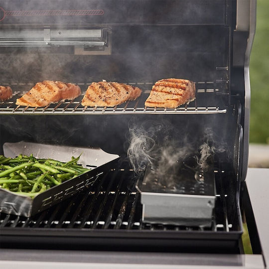 Weber Summit FS38X E Smart Ψησταριά Υγραερίου Σχάρας 91x49εκ. με 5 Εστίες και Πλαϊνό Μάτι Υπερύθρων Smart