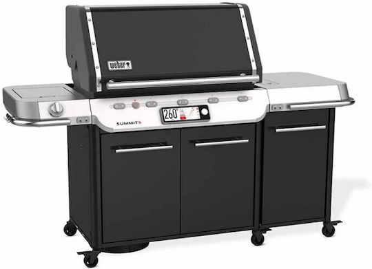 Weber Summit FS38X E Smart Ψησταριά Υγραερίου Σχάρας 91x49εκ. με 5 Εστίες και Πλαϊνό Μάτι Υπερύθρων Smart