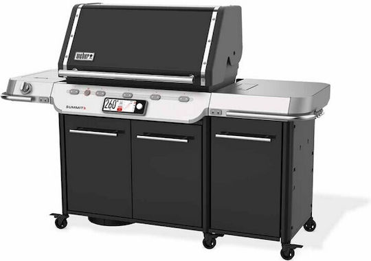 Weber Summit FS38X E Smart Ψησταριά Υγραερίου Σχάρας 91x49εκ. με 5 Εστίες και Πλαϊνό Μάτι Υπερύθρων Smart