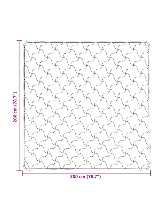 vidaXL Плик За Завивка Двойна 200x200 Антрацит