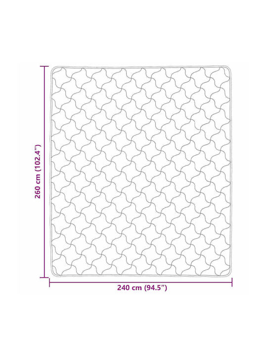 vidaXL Husă Pentru Pilotă Supraînălțată 240x260 Crem