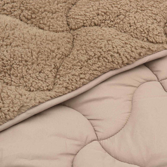 vidaXL Μονή 140x220cm Taupe vidaXL Μονή 140x220cm Taupe