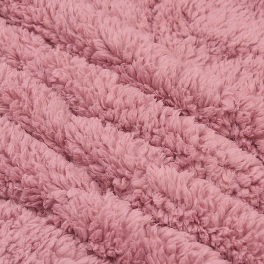 vidaXL Single Duvet Cover 135x200 Pink