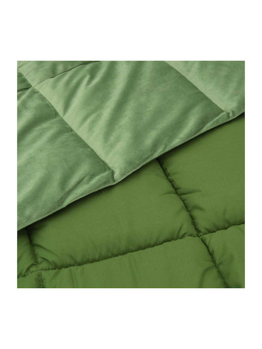 vidaXL Husă Pentru Pilotă Simplă 140x220 Verde