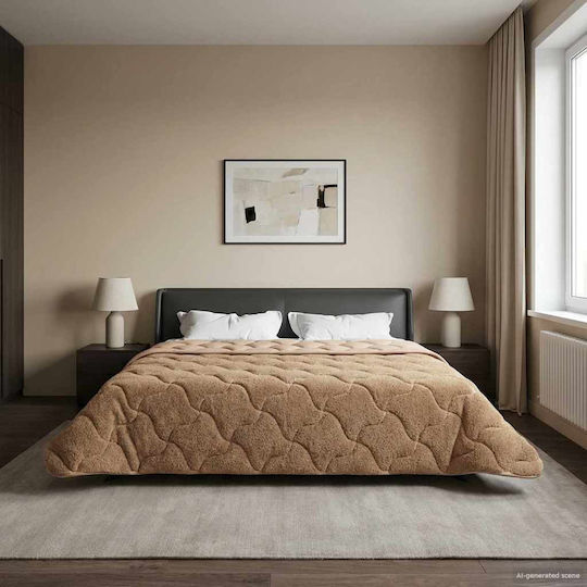 vidaXL Παπλωματοθήκη Υπέρδιπλη 220x240 Taupe