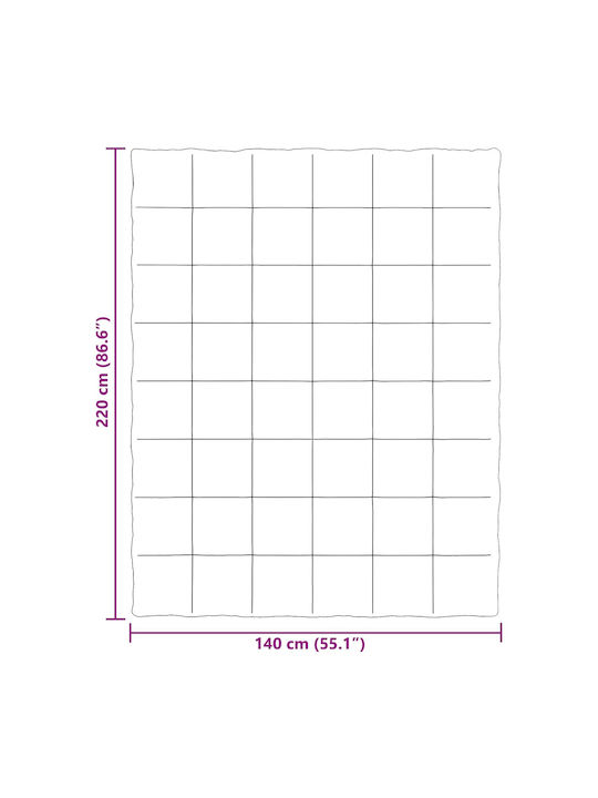vidaXL Husă Pentru Pilotă Simplă 140x220 Verde