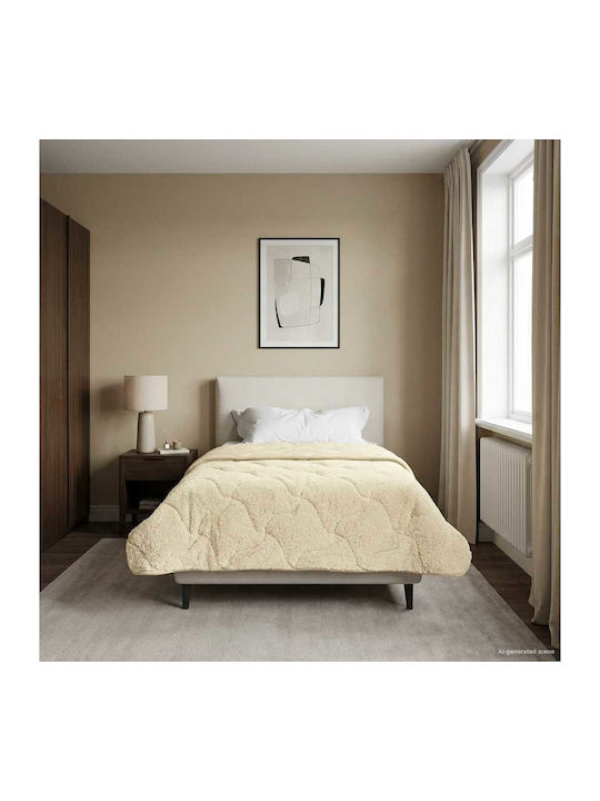 vidaXL Einzelbettbezug 155x220 Beige