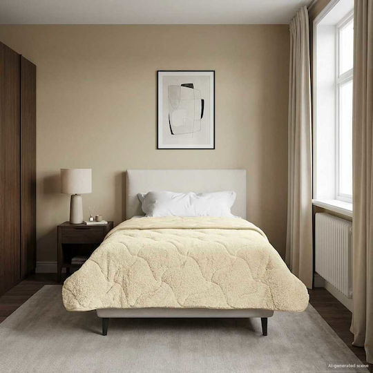 vidaXL Einzelbettbezug 155x220 Beige