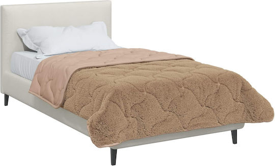 vidaXL Duvet Cover Single 140x220 Taupe