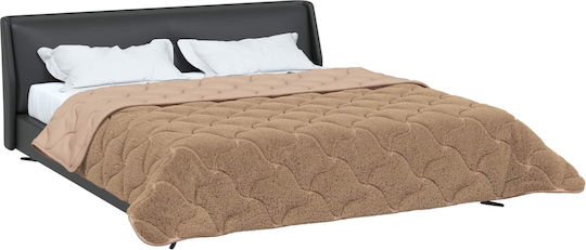 vidaXL Παπλωματοθήκη Διπλή 200x200 Taupe