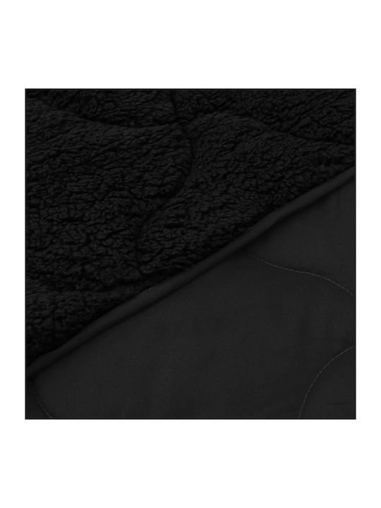 vidaXL Duvet Cover Double 220x240 Black