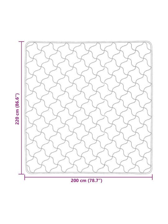 vidaXL Doppelbettbezug 200x220 Rosa