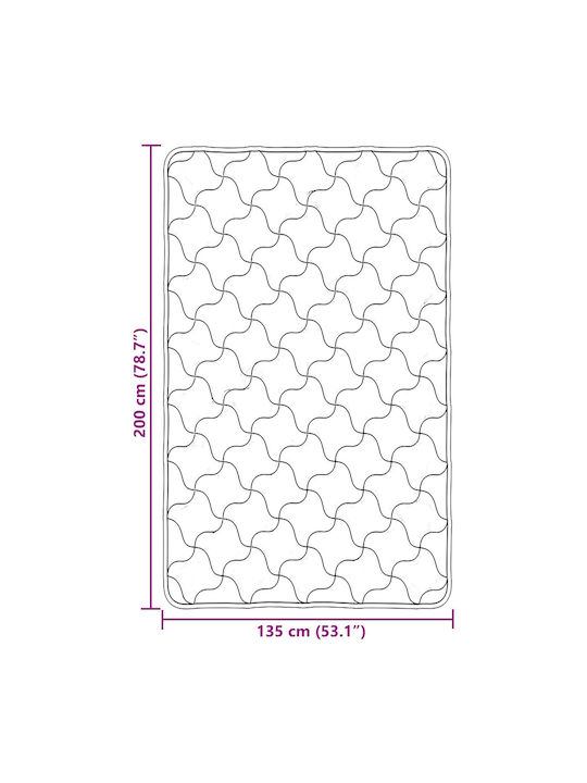 vidaXL Плик За Завивка Единичен 135x200 Светлосив