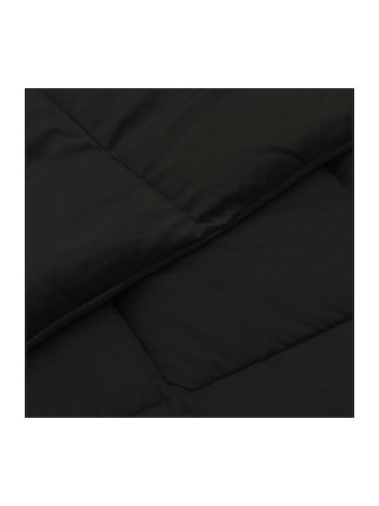vidaXL Single Duvet Cover 135x200 Black