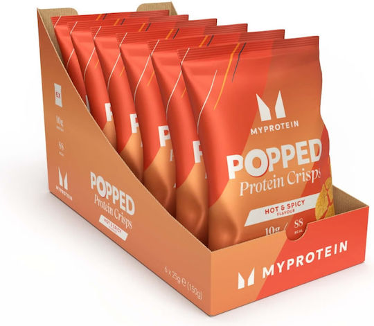 Myprotein Popped Protein Crisps Πρωτεϊνικά Τσιπς 25 G Αλατισμένα