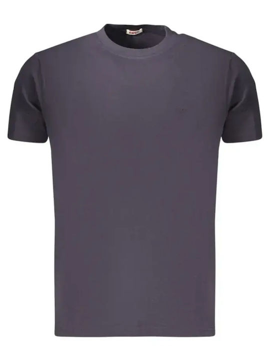 Polo Kurzarm Bluse Dunkelblau