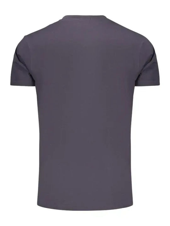 Polo Kurzarm Bluse Dunkelblau