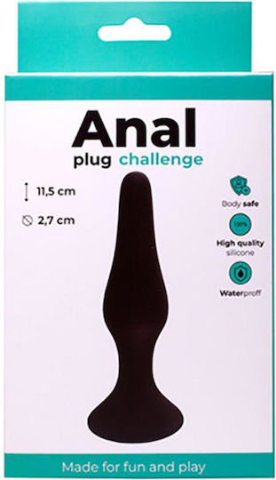 Fantasy Lingerie Plug Anal Mediu Negru