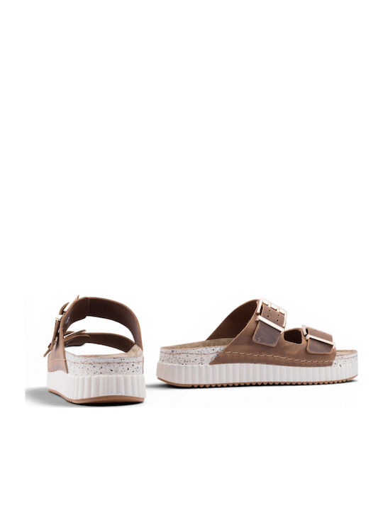 Leather Women's Anatomic Tabac Brown Sandals